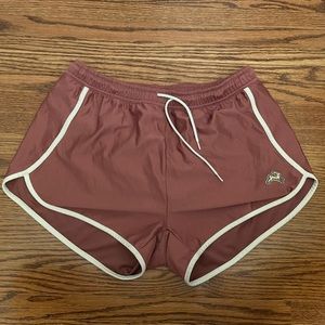 Tracksmith Van Cordlandt shorts in mauve